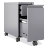 Zip Mobile Pedestal File, 1-Drawer, File, Legal/Letter, Arctic Silver, 10 x 19.88 x 21.75