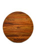 Topalit Tables, Round, 24" Dia x 42"h, Teak Top, Black Aluminum Base/Legs