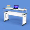 Modular Teacher's Desk, 60.25 x 21 x 32 To 38, White