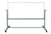 Mobile Magnetic Whiteboard, 96" x 40", White Surface, Silver Aluminum Frame