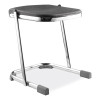 6600 Series Elephant Z-Stool, Backless, Supports Up To 500Lb, 18" Seat Height, Black Seat, Chrome Frame