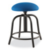 6800 Series Height Adjustable Fabric Padded Seat Stool, Support 300 Lb, 18" To 25" Seat Height, Cobalt Blue Seat/Black Base