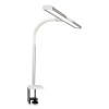 Wellness Series Perform Led Clamp Lamp With Three Color Modes, 16" To 24.75" High, White