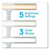Wellness Series Perform Led Clamp Lamp With Three Color Modes, 16" To 24.75" High, White