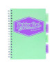 B5 Size Project Book, 4-Subject, Medium/College Rule, Assorted Pastel Cover Colors, (100) 9.8 x 6.9 Sheets, 3/Pack