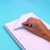 Letter Size Notebook, 1-Subject, Medium/College Rule, Metallic Green/White Cover, (100) 11 x 8.5 Sheets, 3/Pack