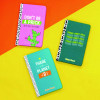 Soft Cover Eco Notebook, 1-Subject, Medium/College Rule, Green/Black/White Cover, (96) 8.3 x 5.8 Sheets