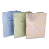 Two-Pocket Portfolio Folder, 1" Capacity, 9.6 x 11.9, Haze, Blue/Green/Taupe, 6/Pack
