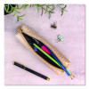 Pencil Case, 8.07 x 2.36 x 2.55, Taupe, 6/Pack