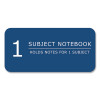 Subject Wirebound Promo Notebook, 1-Subject, Medium/College Rule, Assorted Cover Colors, (70) 10.5" x 8" Sheets, 24/Carton