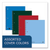 Subject Wirebound Notebook, 2-Subject, Medium/College Rule, Assorted Cover Colors, (100) 11 x 9 Sheets, 24/Carton