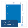 Subject Wirebound Notebook, 2-Subject, Medium/College Rule, Assorted Cover Colors, (100) 11 x 9 Sheets, 24/Carton