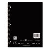 Subject Wirebound Notebook, 1-Subject, Medium/College Rule, Assorted Cover Colors, (80) 11 x 8.5 Sheets, 24/Carton