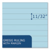 Enviroshades Steno Pad, Gregg Rule, White Cover, 80 Blue 6 x 9 Sheets, 24 Pads/Carton
