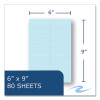 Enviroshades Steno Pad, White Cover, Gregg Rule, (80) Blue 6 x 9 Sheets, 24/Carton
