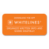 Whitelines Notebook, Quadrille Rule (5 Sq/In), Gray/Orange Cover, (70) 11 x 8.5 Sheets, 12/Carton