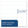 Loose Leaf Paper, 8 x 10.5, 3-Hole Punched, Wide Rule, White, 100 Sheets/Pack, 48 Packs/Carton