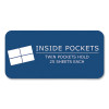 Pocket Folder, 0.5" Capacity, 11 x 8.5, Light Blue, 25/Box, 10 Boxes/Carton