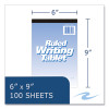 Writing Tablet, Wide/Legal Rule, (100) White 6 x 9 Sheets, 48/Carton
