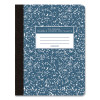 Hardcover Marble Composition Book, Unruled, Blue Marble Cover, (100) 9.75 x 7.5 Sheets, 24/Carton
