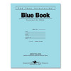 Recycled Exam Book, Wide/Legal Rule, Blue Cover, (8) 11 x 8.5 Sheets, 500/Carton
