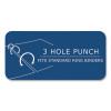 Loose Leaf Paper, 8.5 x 11, 3-Hole Punched, College Rule, White, 500 Sheets/Pack, 5 Packs/Carton