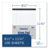 Stiff-Back Pad, Medium/College Rule, (100) White 8.5 x 11 Sheets, 36/Carton