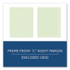 Engineer Pad, Data Format (0.5" Margin) And Quadrille Rule (5 Sq/In, 1 Sq/In), (100) Light Green 8.5 x 11 Sheets, 24/Carton