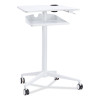 Vum Mobile Workstation, 30.75" x 22.28" x 36.12" To 48.25", White