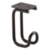 Table Hooks, 1.25 x 1.75 x 3.25, Black, 6/Pack