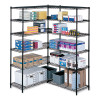 Industrial Extra Shelf Pack, 36w x 18d x 1.5h Steel. Black, 2/Pack