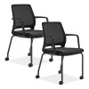 Medina Guest Chair, Supports Up To 275 Lb, 18" Seat Height, Black Seat/Back/Base