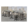 Shell Extended-Height Chair, Supports Up To 275 Lb, 22" To 32" Seat Height, Black/White Seat, White Back, Black Base