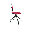 Commute Guest Chair, Supports Up To 275 Lbs, 19" Seat Height, Red Seat, Red Back, Black Base