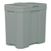 Salt Box, 28 Gal, 23.75 x 15.75 x 23.75. Dove Gray