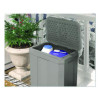 Salt Box, 28 Gal, 23.75 x 15.75 x 23.75. Dove Gray