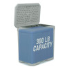 Salt Box, 28 Gal, 23.75 x 15.75 x 23.75. Dove Gray