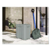 Salt Box, 28 Gal, 23.75 x 15.75 x 23.75. Dove Gray