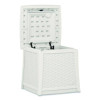 Elements End Table With Storage, Square, 18.75w x 18.75d x 18h, Ice Cube Top, Ice Cube Base/Legs