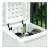 Elements End Table With Storage, Square, 18.75w x 18.75d x 18h, Ice Cube Top, Ice Cube Base/Legs