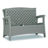 Elements Loveseat With Storage, 47" x 29.75" x 35.5", Dove Gray