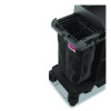 Divided Bag For Suncast Commercial Full-Size And Compact-Size Housekeeping Carts, 25.4 Gal, 15.6" x 12.52" x 29.95", Black