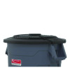 Utility Trash Can Lid For 20 Gal Trash Can, 19.74" Diameter x 2.9", Black