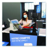 Antimicrobial Desktop Reference And Display System, 10 Panels With White Borders, White Base