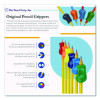 Original Grip, 1" Long, Assorted Glitter Colors, 72/Carton