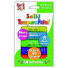 Kwik Stix Tempera Paint Set, Regular Size, 0.7" x 3.5", 6 Assorted Neon Colors, 6/Pack, 24 Packs/Carton
