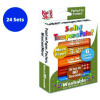 Kwik Stix Tempera Paint Set, Regular Size, 0.7" x 3.5", 6 Assorted Earth Tone Colors, 6/Pack, 24 Packs/Carton