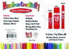 Kwik Stix Tempera Paint Set, Regular Size, 0.7" x 3.5", 30 Assorted Colors, 30/Pack, 6 Packs/Carton