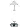 Halogen Lamp With 3-Point Adjustable Arm, 15" High, Brushed Nickel