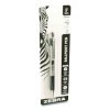F-301 Ballpoint Pen, Retractable, Fine 0.7 Mm, Black Ink, Stainless Steel/Black Barrel